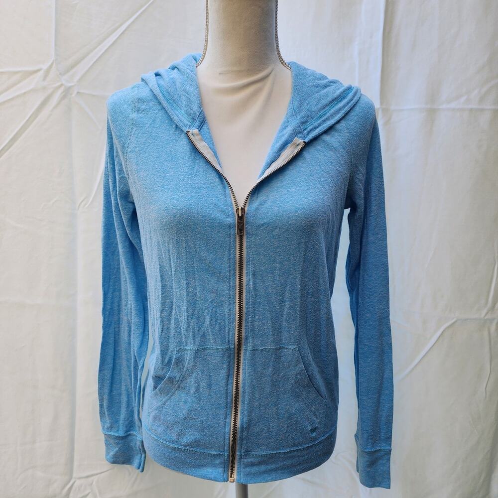 American Eagle blue hoodie size large fitted junior girls